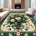 Classic Floral Garden Tapestry Design Rug