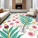 Ornate Floral Vine Pattern Rug