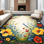 Floral Archway Garden Pattern Rug
