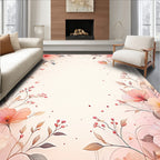 Delicate Floral Branches in Pastel Hues Rug
