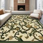 Art Nouveau Floral Vine Pattern Rug