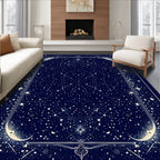 Midnight Sky Celestial Constellations Rug