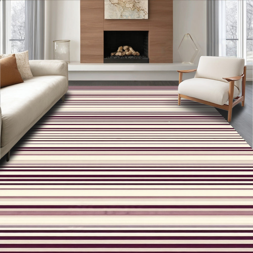 Bold Striped Modern Design Rug