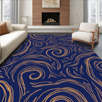 Swirling Lines Abstract Pattern Rug