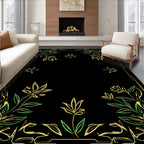 Art Nouveau Floral Scroll Rug