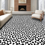 Modern Spotty Black and White Design Rug