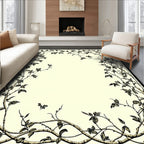 Vine and Leaf Border Design Rug