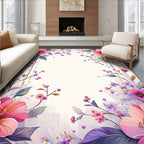 Floral Garden Wreath Design Rug