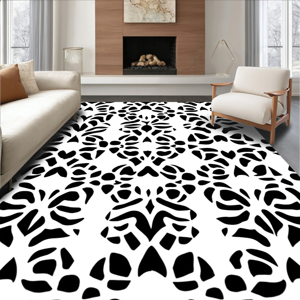 Bold Abstract Organic Pattern Rug
