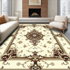 Intricate Floral and Scrollwork Design Rug
