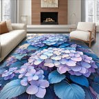 Pastel Hydrangea Bloom Pattern Rug