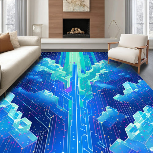 Abstract Geometric Circuits Design Rug