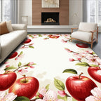 Apple Blossom Branch Pattern Rug