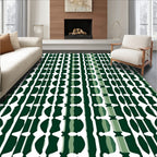 Vertical Abstract Color Block Pattern Rug