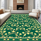 Ornate Botanical Lattice Design Rug