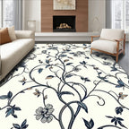 Vine Floral Patterned Design Rug