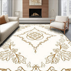 Classic Floral Scrollwork Decorative Design Rug