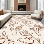 Whimsical Bird Pattern Design Rug