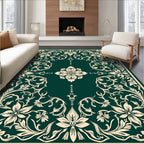 Ornate Floral Vines Patterned Rug