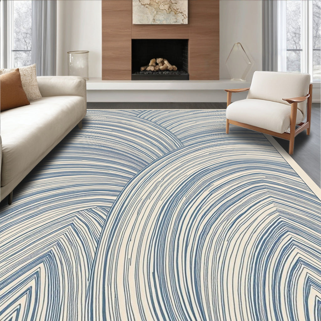 Abstract Ripple Pattern Rug