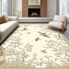 Tapestry Bird and Floral Garden Rug