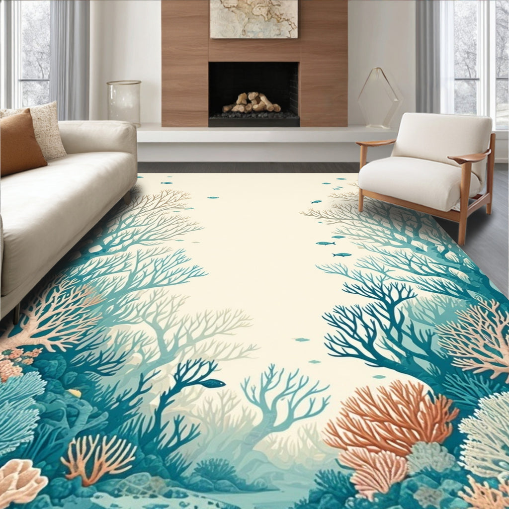 Underwater Coral Garden Design Rug