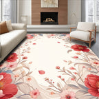 Romantic Floral Vine Pattern Rug