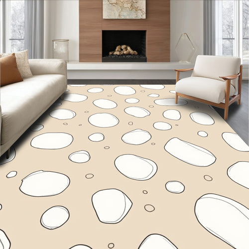 Abstract Irregular Shape Organic Pattern Rug