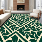 Botanical Lattice Pattern Rug