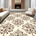 Classic Floral Swirls Damask Rug
