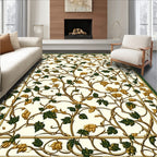Vine and Leaf Classic Floral Design Rug