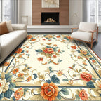 Classic Floral Swirls Rug Design Rug