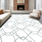Abstract Geometric Outline Design Rug