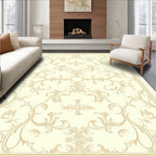 Cream Classic Floral Swirl Pattern Rug