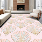 Shell Pattern In Pastel Tones Rug