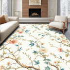 Delicate Floral Branch Vintage Pattern Rug
