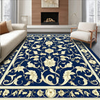 Ornate Floral Vine Pattern Rug