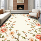 Vintage Floral Branches Pattern Rug