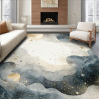 Celestial Galaxy Swirl Pattern Rug