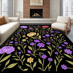 Enchanting Floral Botanical Pattern Rug
