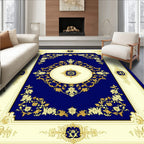 Ornate Floral Gold Detailed Rug