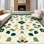 Ornate Floral Vine Pattern Rug