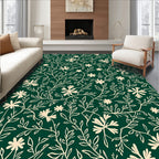 Viney Floral Pattern With Cream Accents Rug