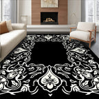 Ornate Floral Vine Scroll Pattern Rug
