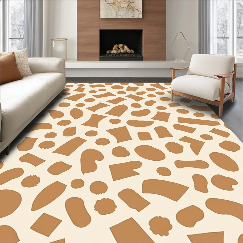 Organic Modern Abstract Shapes Rug