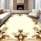 Antique Floral Baroque Filigree Design Rug