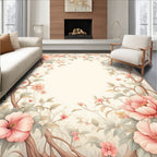 Vintage Floral Branch Patterned Rug