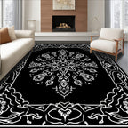 Ornate Floral Mandala Pattern Rug
