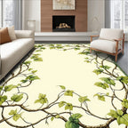 Green Vine Botanical Pattern Rug