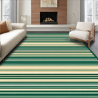 Modern Striped Geometric Natural Design Rug